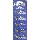 LOOPACELL 362-361 1.55v 362/361 Battery (SR721SW) Pack of 5 Batteries