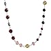 Silpada 'Burgundy Blush' Natural Agate, Hematite & Red Tiger's Eye Necklace in Sterling Silver & Brass