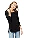 Amazon Brand - Daily Ritual Women's Pima Cotton and Modal 3/4-Sleeve Scoop Neck Tunic