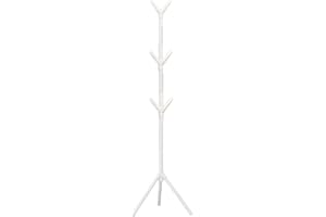 HUAJINGKEJI Standing Coat and Hat Hanger Organizers Freestanding Coat Rack Coat Tree with 8 Hooks