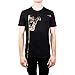 Versace Collection Men's Cotton Angular Medusa Graphic T-Shirt Black Gold