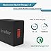 iVoler Quick Charge 3.0 USB Type C Adaptive Fast Charging Wall Charger with 2-in-1 Micro USB & Type C Cable for Samsung Galaxy S7/Edge/S6/Edge/Plus/Note 5, LG G5/V20, HTC 10 and More - Black