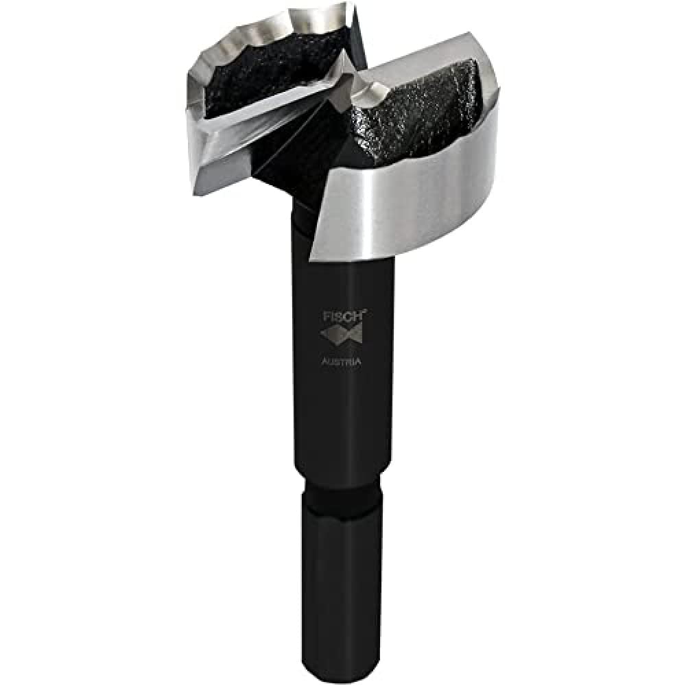 Fisch 31702400 Wave-Cutter Forstner Bit, 0 V, Silver/Grey, 24 x 60/90 mm, Shank Diameter 8 x 30 mm