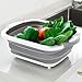 Odizli 4 in 1 Multi-Board Collapsible Basket Folding Dish Washing Sink Cutting Board Portable Drain Basin for Kitchen Fruit Vegetables