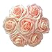 J-Rijzen Jing-Rise Artificial Flowers 50PCS Real Looking Blush Fake Roses with Stem for DIY Wedding Bouquets Centerpieces Party Baby Shower Home Decorations (Blush)
