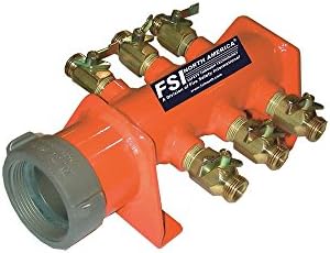 FSI North America - F-MMU256 - Multi-Manifold Water Unit, 10 x10x 16, for Use with Decon Shower, Aluminum/Brass