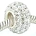 Pro Jewelry .925 Sterling Silver Clear Crystal Charm Bead