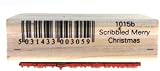 Personal Impressions Scribbled Merry Christmas Inca Art Stamp 15x60mm Black view 3
