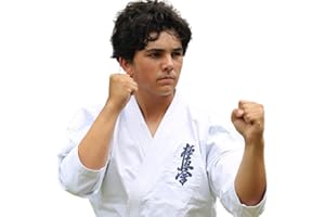 Victorbudo USA 14oz Kyokushin Karate Uniform Kids gi & Adult Martial Arts uniform Unisex Karate Gi White Color Size 3-8