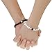 Yesorno Howlite Lava Stone Diffuser Bracelet For Essential Oil Aromatherapy Bracelet,pack of 2 (M)