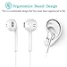 GEJINA Wireless Bluetooth Headphones, 4.1 Waterproof Sports Earphones, Lightweight HD Stereo Headset Built-in Mic, Noise Cancelling Earbuds (White)thumb 1