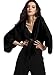 Escalier Women's Black Light Loose Chiffon Sheer Kimono Cardigan Blouses,8