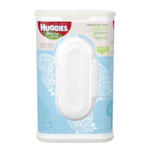 Huggies Natural Care Fragrance Free Baby Wipes, Designer Tubs 40ct.