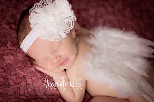 2 Feather+Natural+Butterfly+Newborn+PoshNPretty