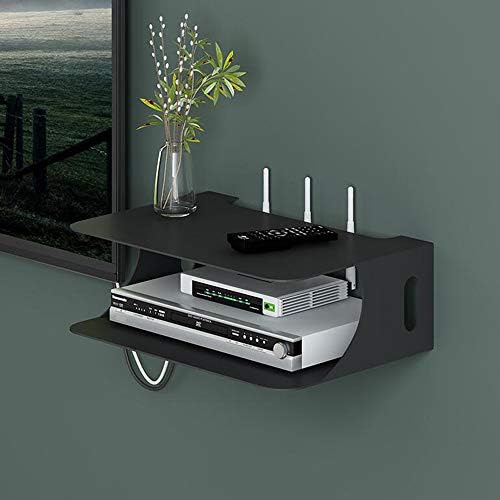 Farbe Schwarz Fen Floating Regal Floating Tv Set Top Box Aufbewahrungsbox Wifi Router Wohnzimmer Schlafzimmer Wand