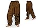 Siamrose Boho Hippie Harem Pants, Baggy Pants Men Women, One Size (Dark Brown)