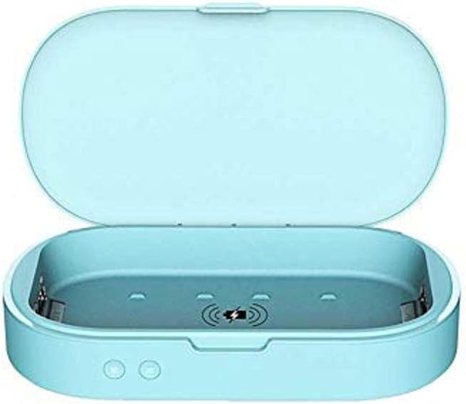 Cell Phone Sanitizer, Phone Sterilizer Box, UV Smartphone Sanitizer with UV Sanitizer and Wireless Charger for iPhone Android Cellphone MP3 Players Bluetooth Earphones Watches Toys Keys Jewelry