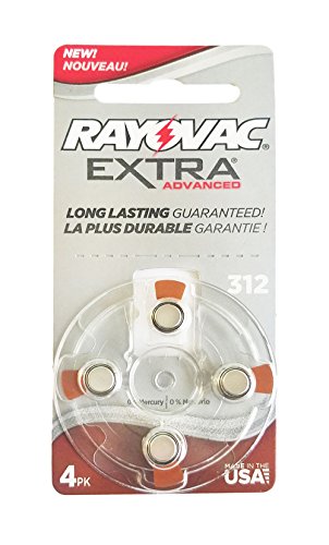 Rayovac extra advanced mercury free hearing aid batteries size 31…