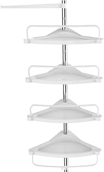 Amazon Com Songmics Tension Corner Shower Caddy Rust Proof