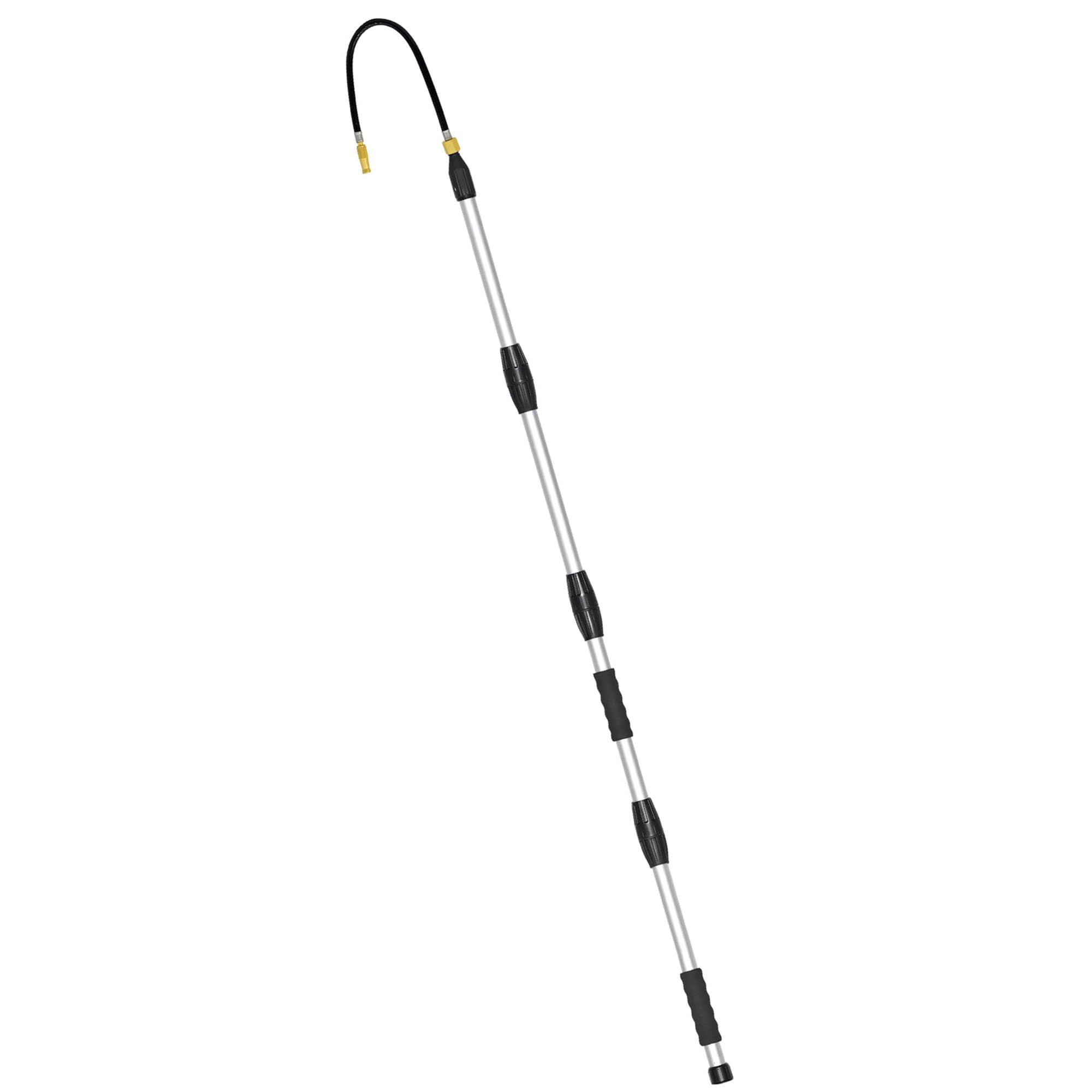 Photo 1 of Buyplus Gutter Cleaner Tools from The Ground, Rain Gutter Cleaner Hose Attachment with Extension Poles Up to 8FT, Bendable Gutters Wand | 5 Spray Patterns, Perfect for Garden Hose