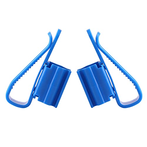 Zerodis 2Pcs Adjustable Blue Plastic Pipe Clip Hose Holder Aquarium Equipment Accessories