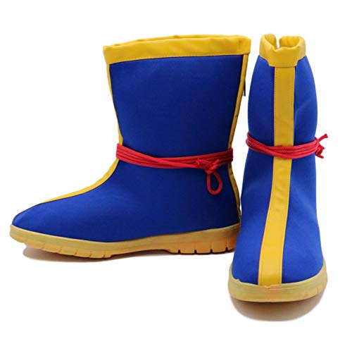 SSJ Dragon Ball Z Super Saiyan Goku Cosplay Shoes Boots (US-7_1/2) Blue