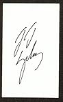 J.J. Yeley JJ autographed signed 3x5 index card NASCAR