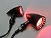 Black Red 20 LED Billet Turn Signal Stop Brake Light T for Harley Dyna Bobber Honda Yamaha Suzuki Kawasaki