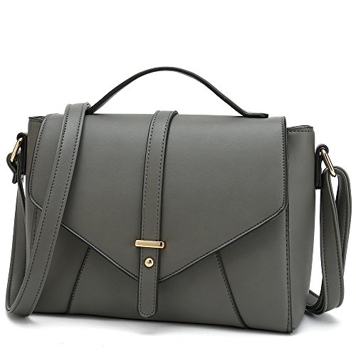 Ladies Designer Purses Cross Body Handbags Trendy Bags for Women Shoulder Bags (Grey)