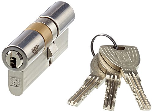 WINKHAUS XT77N 28+40 EHD hochwertiger, profesioneller Einbaudoppelzylinder key Tec X-tra für Schlößer mit Profilzylinder, 28/40, Messing vernickelt matt