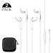 Ofuca 2PACK Premium Earphones/Earbuds/Headphones with Stereo Mic&Remote Control for iPhone iPad iPod Samsung Galaxy and More Android Smartphones (2Pack White)