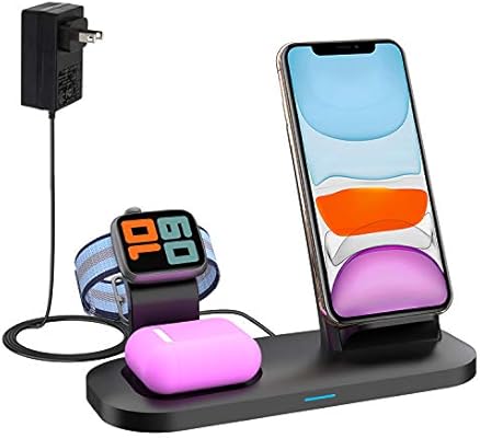 Wireless Charger Stand Wireless Charger For Latest Airpods Iphone And Iwatch Wireless Charging Station Compatible For Iphone 11 11 Pro Max X Xs Apple Watch Charger 5 4 3 2 1 Airpods Pro Airpods 2 Amazon Sg Electronics