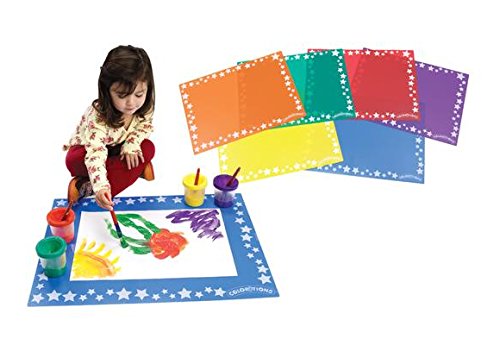 Colorations Keep-It-Clean Plastic Art Mats - Set of 6 (Item # TIDY)