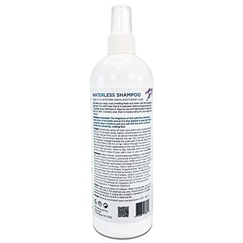 Lillian Ruff Waterless Dog Shampoo No Rinse Quick Dry Shampoo Spray