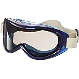 Sellstrom S80203 Odyssey II Indirect Vented, Dual Scratch-Resistant Anti-Fog, Smoke Lens, Chemical Splash Goggle, Blue with Neoprene Head Band