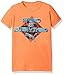 PUMA Big Boys' Graphic Tee, Fire Orange, Medium (10/12)