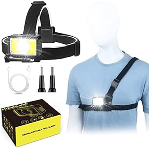 Avaspot 2020 Design!Hoofdlamp, led, 2-wegs, 7 modi, 1000 lumen, super helder, USB-oplaadbaar, koplamp, led, waterdicht…