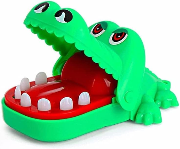Crocodile Game Teeth for Crocodile Biting Finger Dentist Games,Mini Chomping Alligator Teeth Family Tabletop Party Decor Adult
