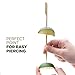PREXWARE 7 Inch Bamboo Picks Paddle Skewers BBQ Picks 100 Pack