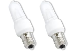 Technical Precision 60 Watt KX60FR/E12 JD Replacement Bulb 120V 60W T3 Krypton Replacement Bulb - Frosted - 2700K Warm White - 2 Pack