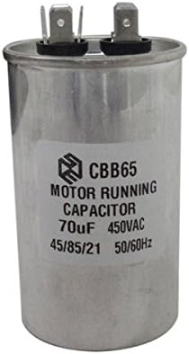 Share Motor Running Capacitor 70uF 450V CBB65 Refrigerator Capacitor