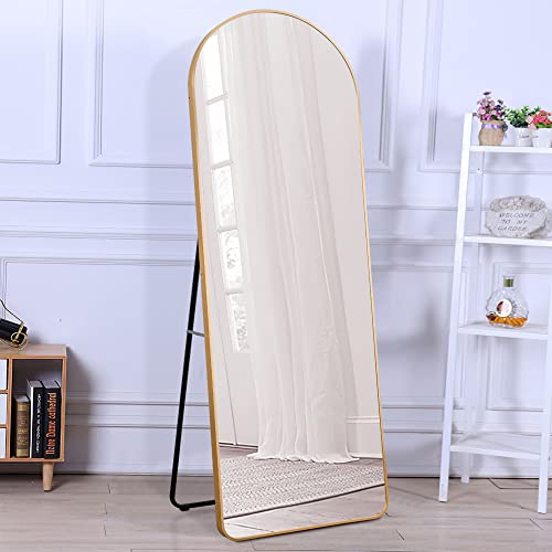 KIAYACI Arched Full Length Mirror Floor Mirror with Stand Bedroom