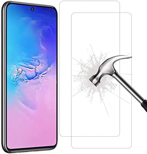 2 Pack Tempered Glass Screen Protector For Galaxy S10 Lite 2020 / A91 Scratch Resistance Protection 9H Hardness HD Transparent Shatter Proof Film Compatible with Samsung Galaxy S10 Lite 2020