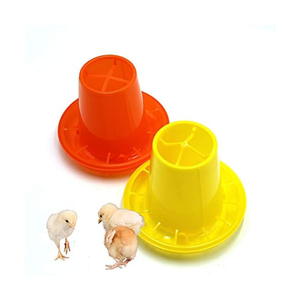 OSJDFD 20PCS 1KG Alimentatori Pollame Pollo Piccoli Attrezzi per l'alimentazione Gabbia per polli da Carne per polli da…