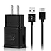 Fast Charge Adaptive Fast Charger Kit for Samsung Galaxy S8/S8 Plus/Note8, HZATECH USB Type C Fast Charging Kit True Digital Adaptive Fast Charging (Wall Charger+ Type C Cable) - Black