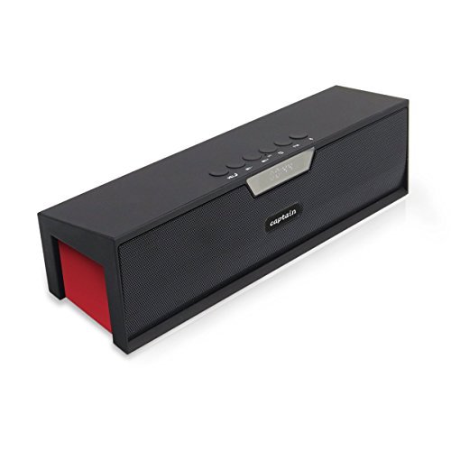 Captain Portable Bluetooth Speaker, Red