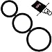 3 cock Ring Set Male Erection Enhancing Penis Ring (Ø 30 mm, Ø 40mm & Ø 50.1 mm) Seamless Rings Medical Grade Silicone 1.1 Ounce, Lyps Eclipse