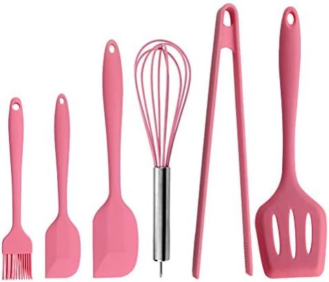 pink silicone baking set