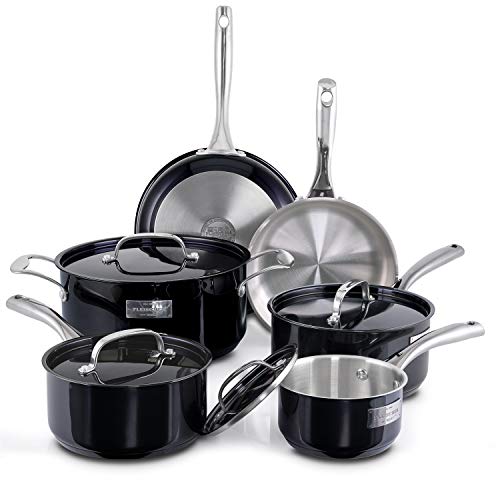 Fleischer & Wolf Cookware Set Classic Stainless Steel Pots and Pans