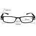 DiiZii Bright LED Readers with Lights Reading Glasses Lighted Magnifier Nighttime Reader Compact Full Frame Eyewear Clear Vision Unisex Clear Vision Lighted Eye Glasses(2 PCS)
